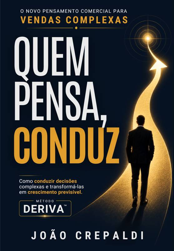 Capa do livro DERIVA — O Método para Conduzir Vendas Complexas, de João Crepaldi